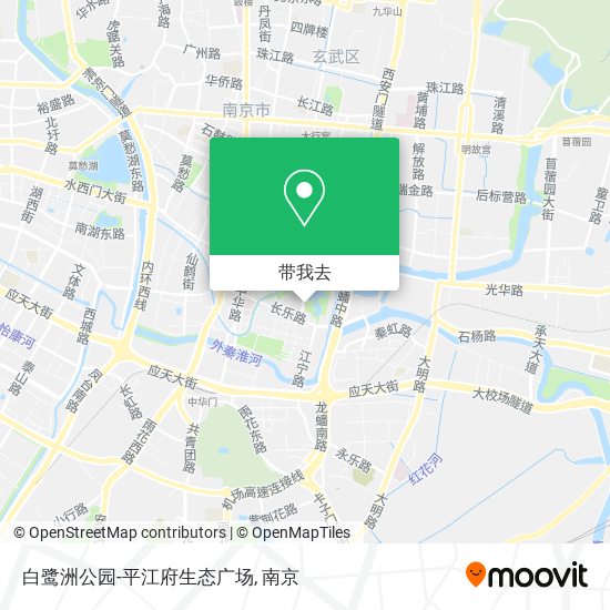 白鹭洲公园-平江府生态广场地图
