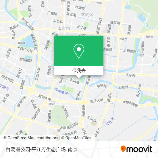 白鹭洲公园-平江府生态广场地图