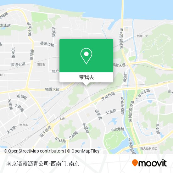 南京谐霞沥青公司-西南门地图