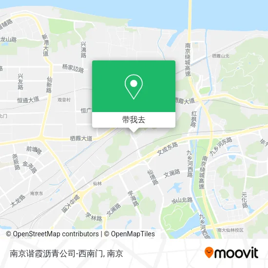 南京谐霞沥青公司-西南门地图