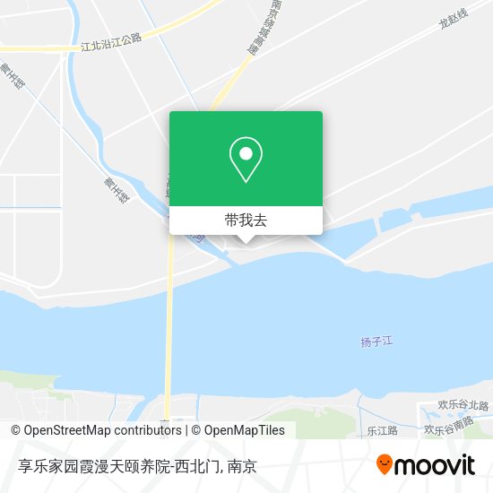 享乐家园霞漫天颐养院-西北门地图