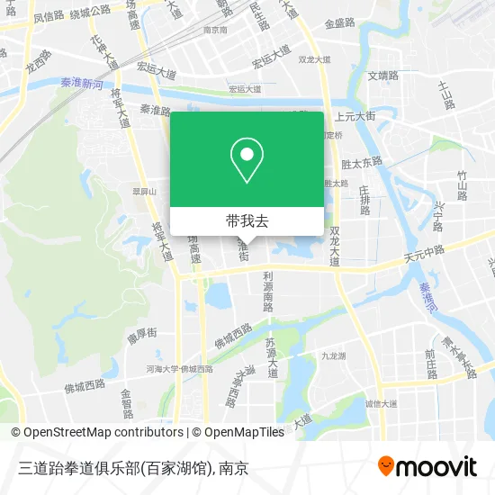 三道跆拳道俱乐部(百家湖馆)地图