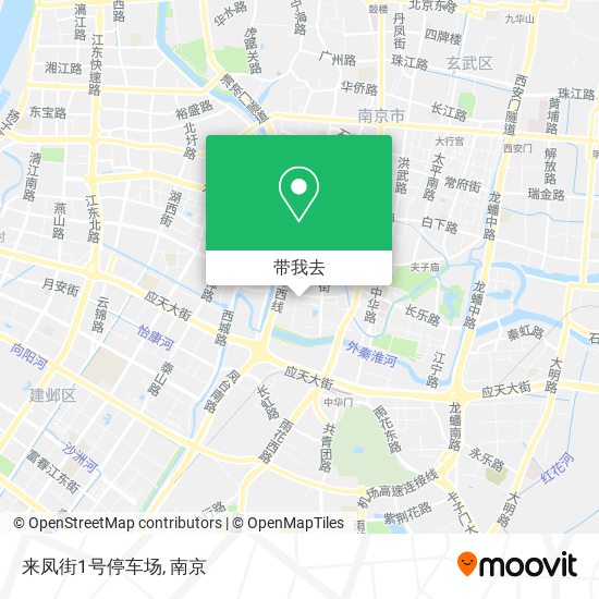 来凤街1号停车场地图