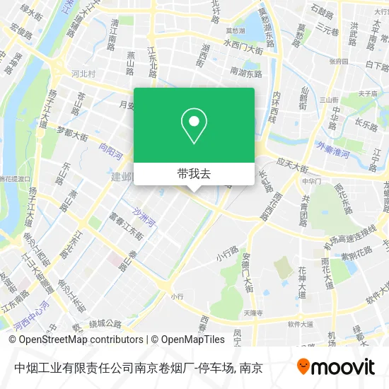中烟工业有限责任公司南京卷烟厂-停车场地图