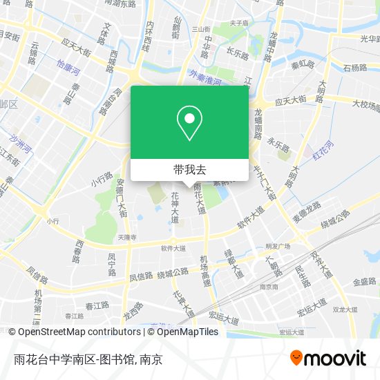 雨花台中学南区-图书馆地图