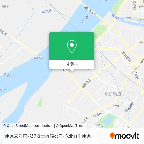 南京宏洋雨花混凝土有限公司-东北1门地图