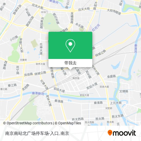 南京南站北广场停车场-入口地图
