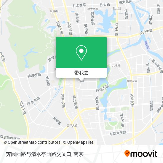 芳园西路与清水亭西路交叉口地图