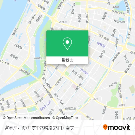 富春江西街/江东中路辅路(路口)地图