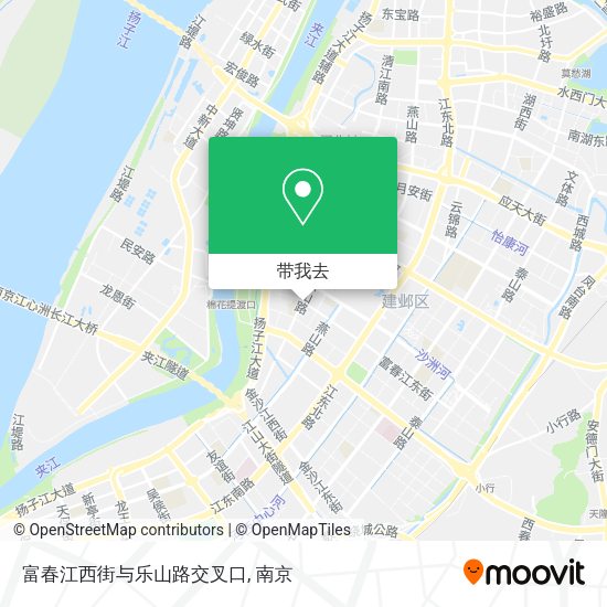 富春江西街与乐山路交叉口地图