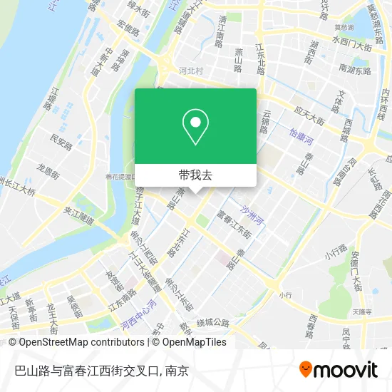 巴山路与富春江西街交叉口地图