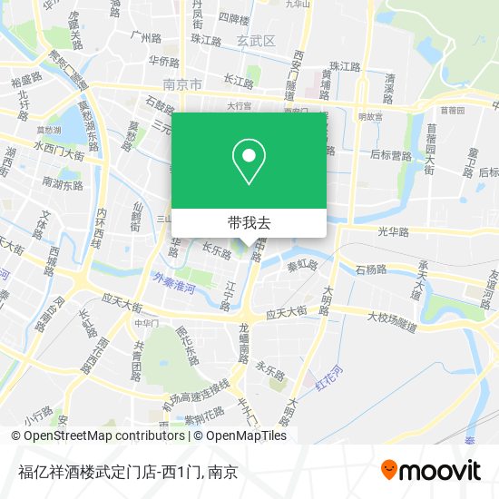 福亿祥酒楼武定门店-西1门地图
