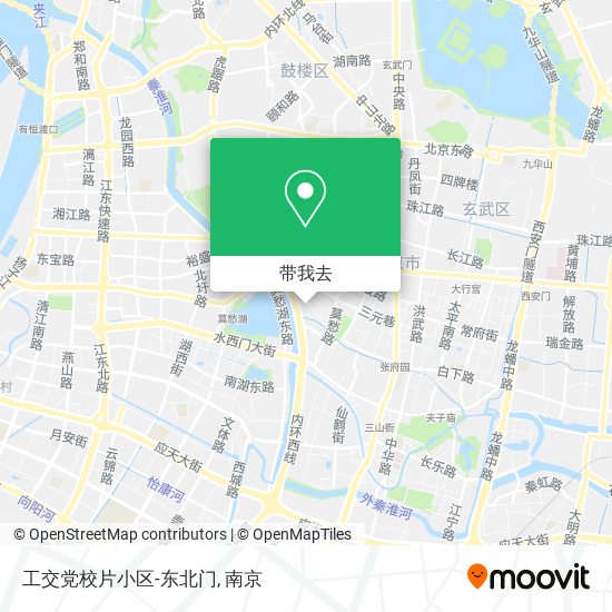工交党校片小区-东北门地图