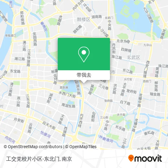 工交党校片小区-东北门地图