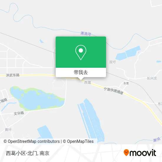 西葛小区-北门地图