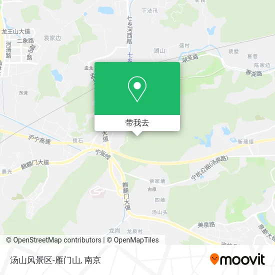 汤山风景区-雁门山地图