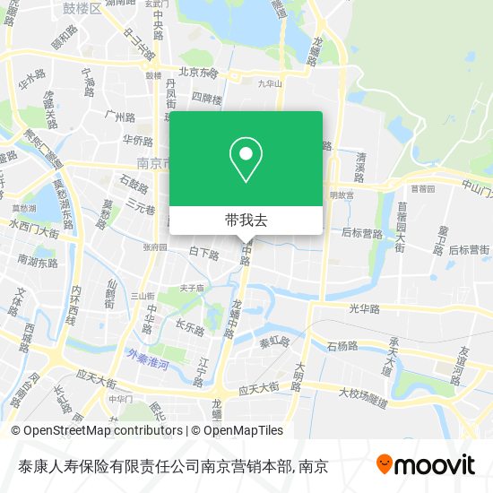 泰康人寿保险有限责任公司南京营销本部地图