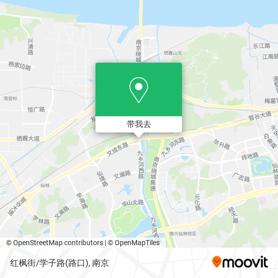 红枫街/学子路(路口)地图