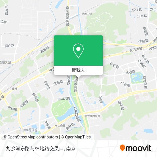 九乡河东路与纬地路交叉口地图