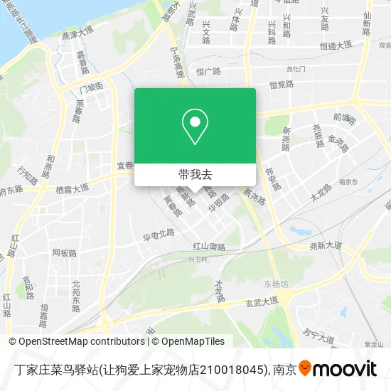 丁家庄菜鸟驿站(让狗爱上家宠物店210018045)地图