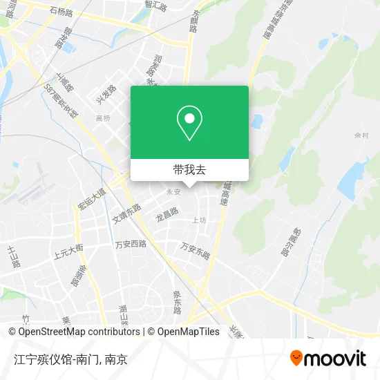 江宁殡仪馆-南门地图