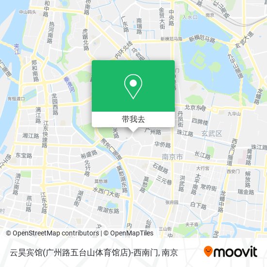 云昊宾馆(广州路五台山体育馆店)-西南门地图