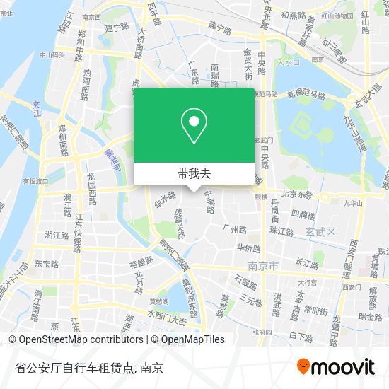 省公安厅自行车租赁点地图