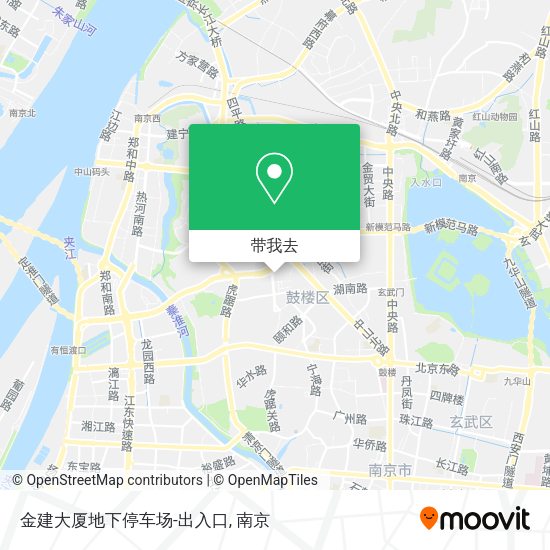 金建大厦地下停车场-出入口地图