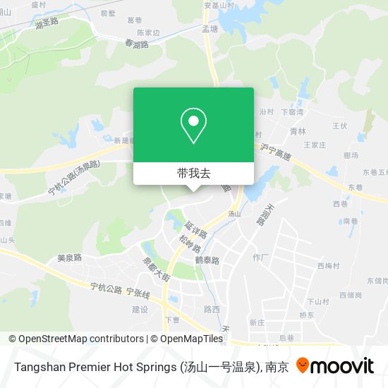 Tangshan Premier Hot Springs (汤山一号温泉)地图