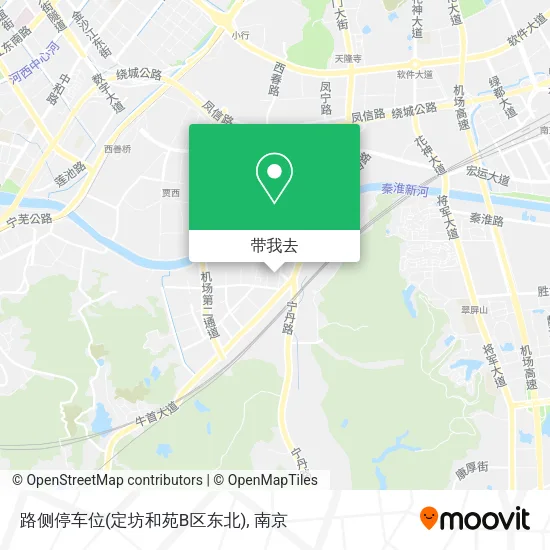 路侧停车位(定坊和苑B区东北)地图