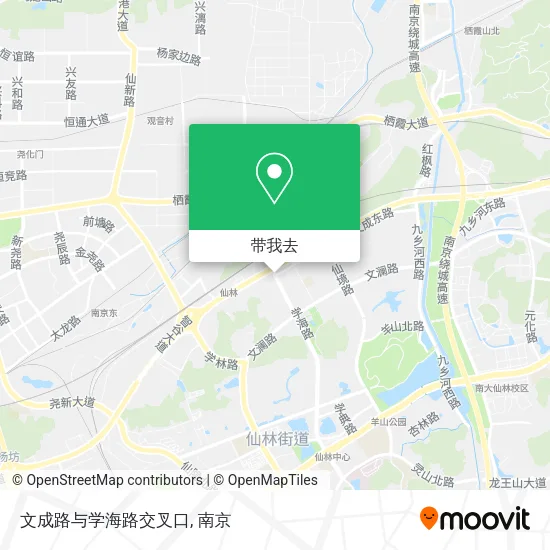 文成路与学海路交叉口地图
