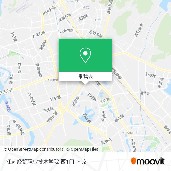 江苏经贸职业技术学院-西1门地图