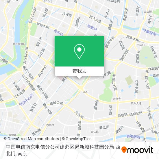 中国电信南京电信分公司建邺区局新城科技园分局-西北门地图