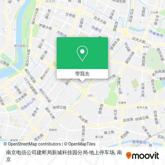 南京电信公司建邺局新城科技园分局-地上停车场地图