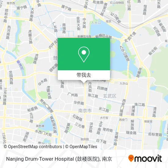 Nanjing Drum-Tower Hospital (鼓楼医院)地图