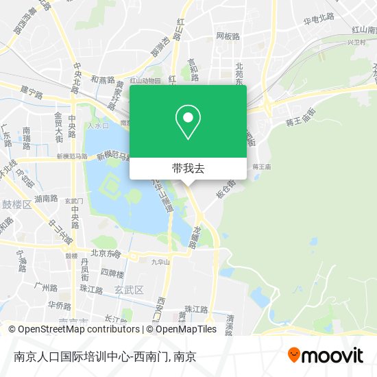 南京人口国际培训中心-西南门地图