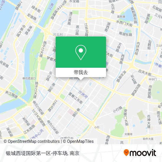 银城西堤国际第一区-停车场地图