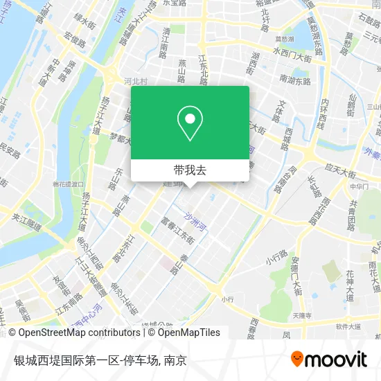 银城西堤国际第一区-停车场地图