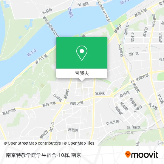 南京特教学院学生宿舍-10栋地图