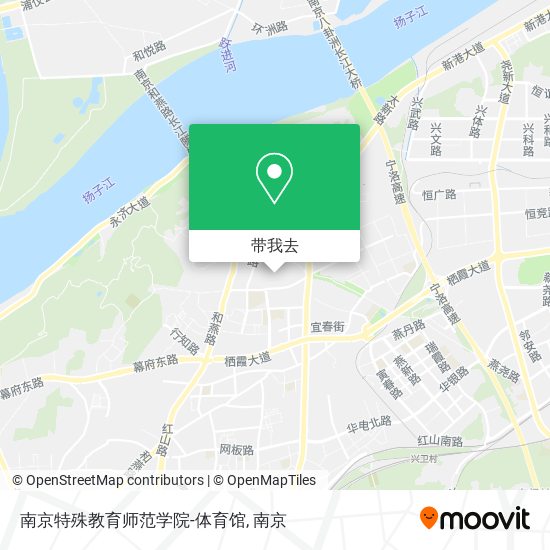 南京特殊教育师范学院-体育馆地图