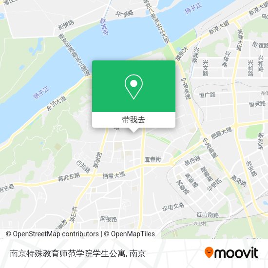 南京特殊教育师范学院学生公寓地图