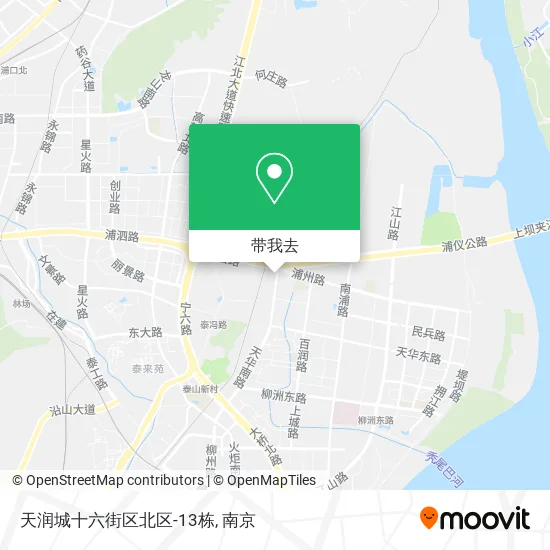 天润城十六街区北区-13栋地图
