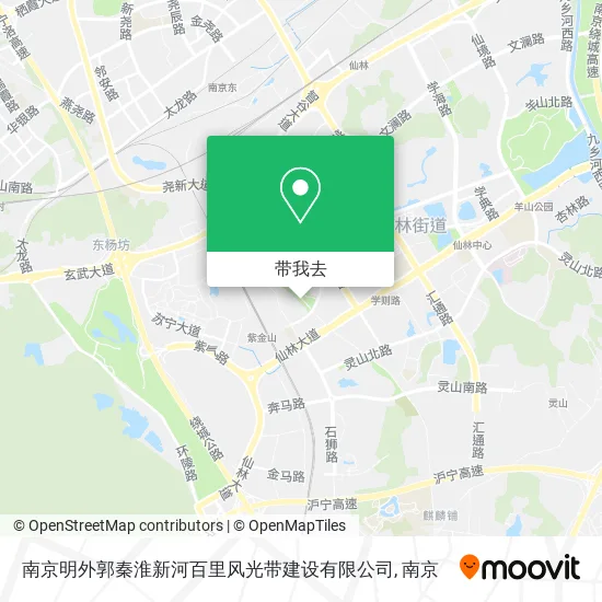 南京明外郭秦淮新河百里风光带建设有限公司地图
