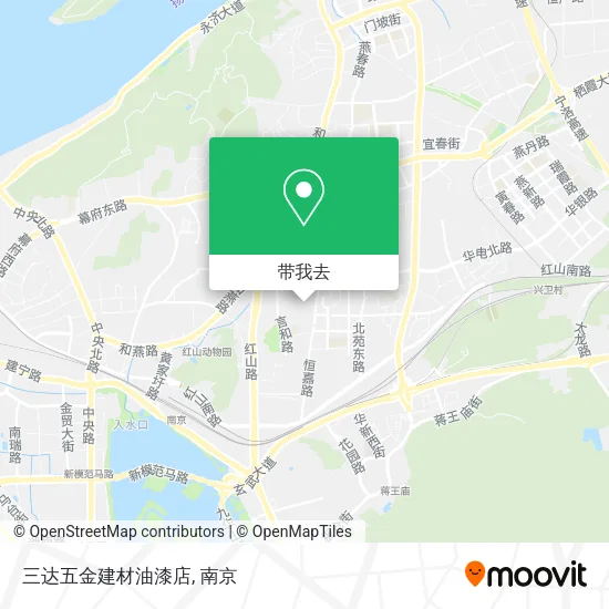 三达五金建材油漆店地图