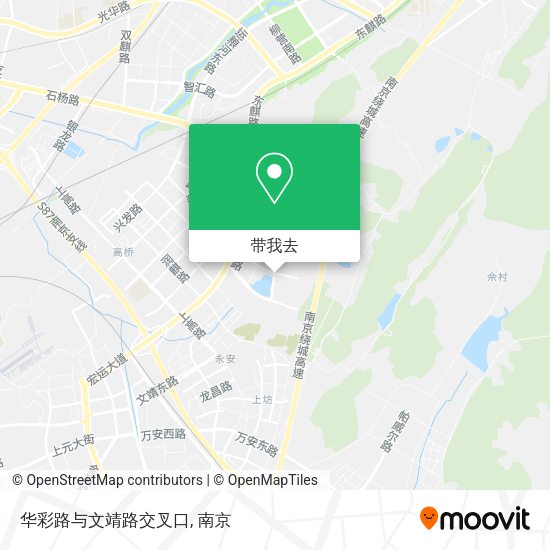 华彩路与文靖路交叉口地图