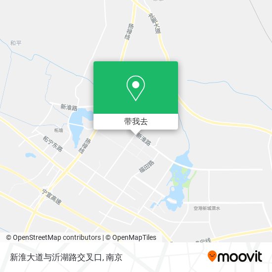新淮大道与沂湖路交叉口地图