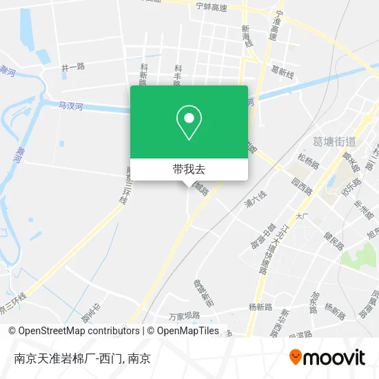 南京天准岩棉厂-西门地图