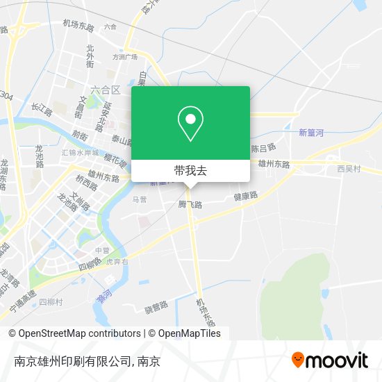 南京雄州印刷有限公司地图