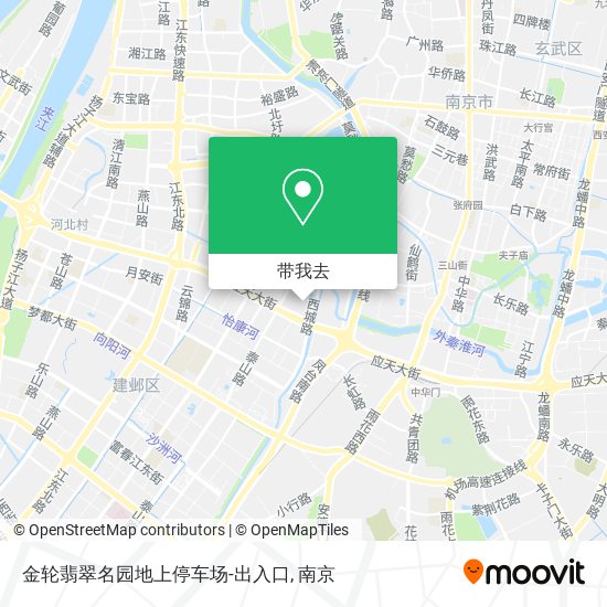 金轮翡翠名园地上停车场-出入口地图