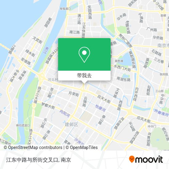 江东中路与所街交叉口地图